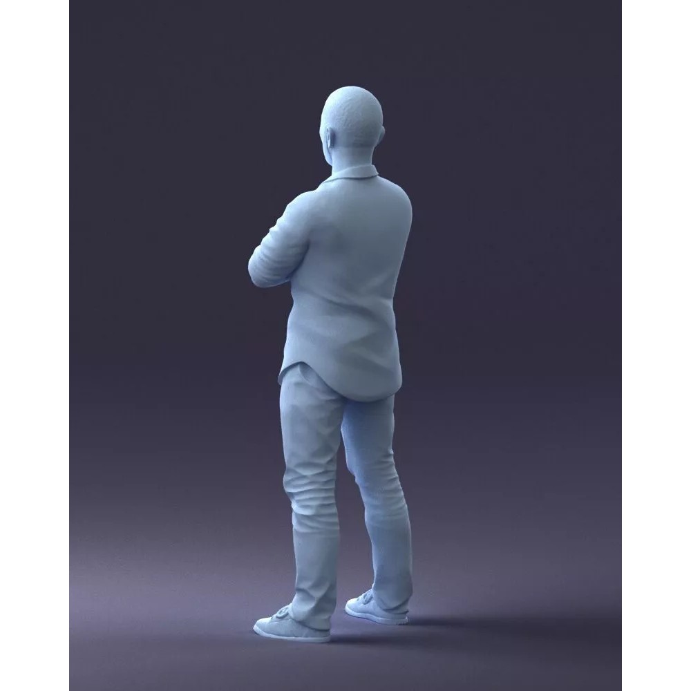 Realistic Male Character 3D Model – Casual Pink Shirt, FBX - View 22