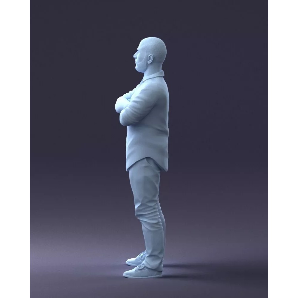 Realistic Male Character 3D Model – Casual Pink Shirt, FBX - View 25