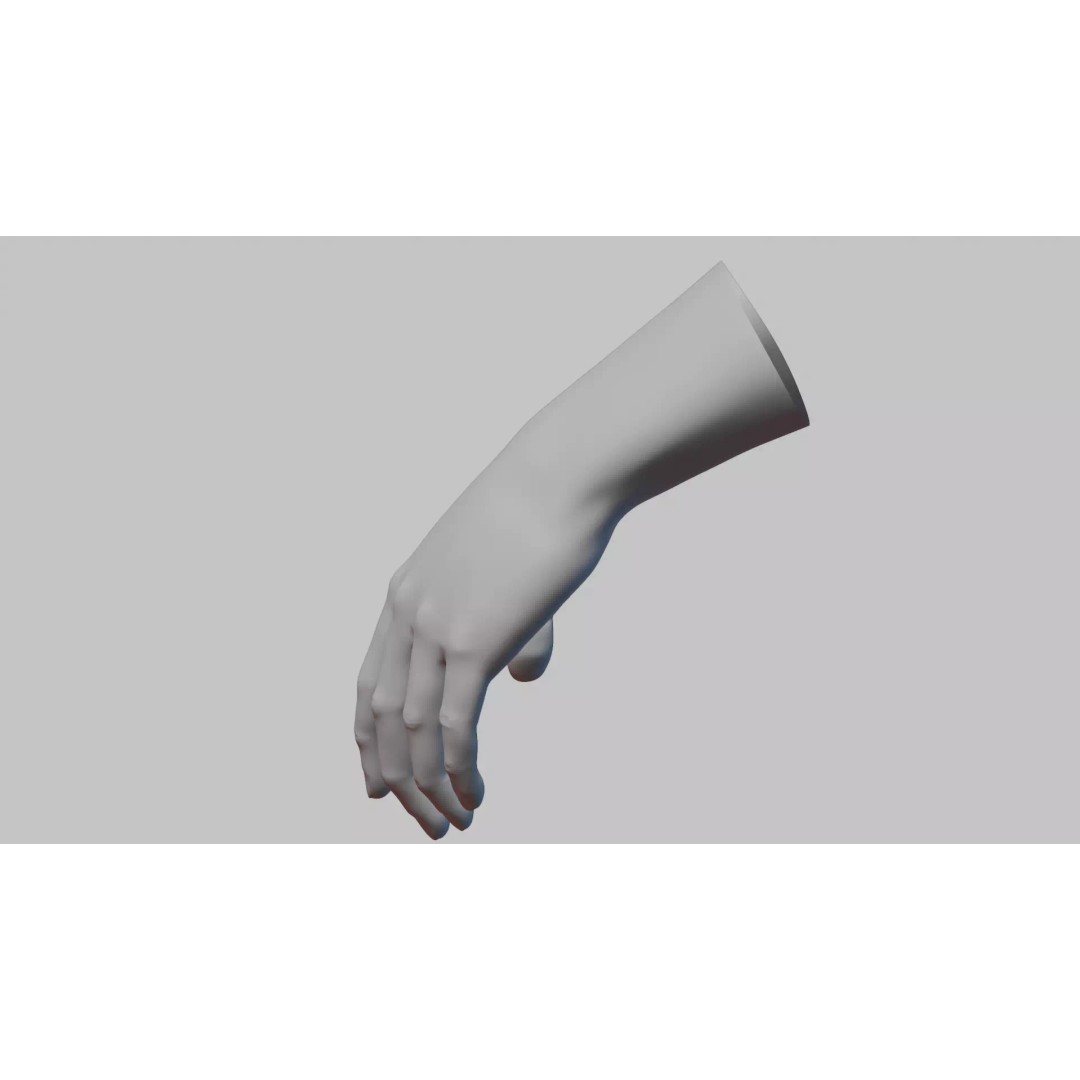 Realistic Dragon Tattoo Hands 3D Model – Detailed Male Hand Asset, FBX & Blender - View 123
