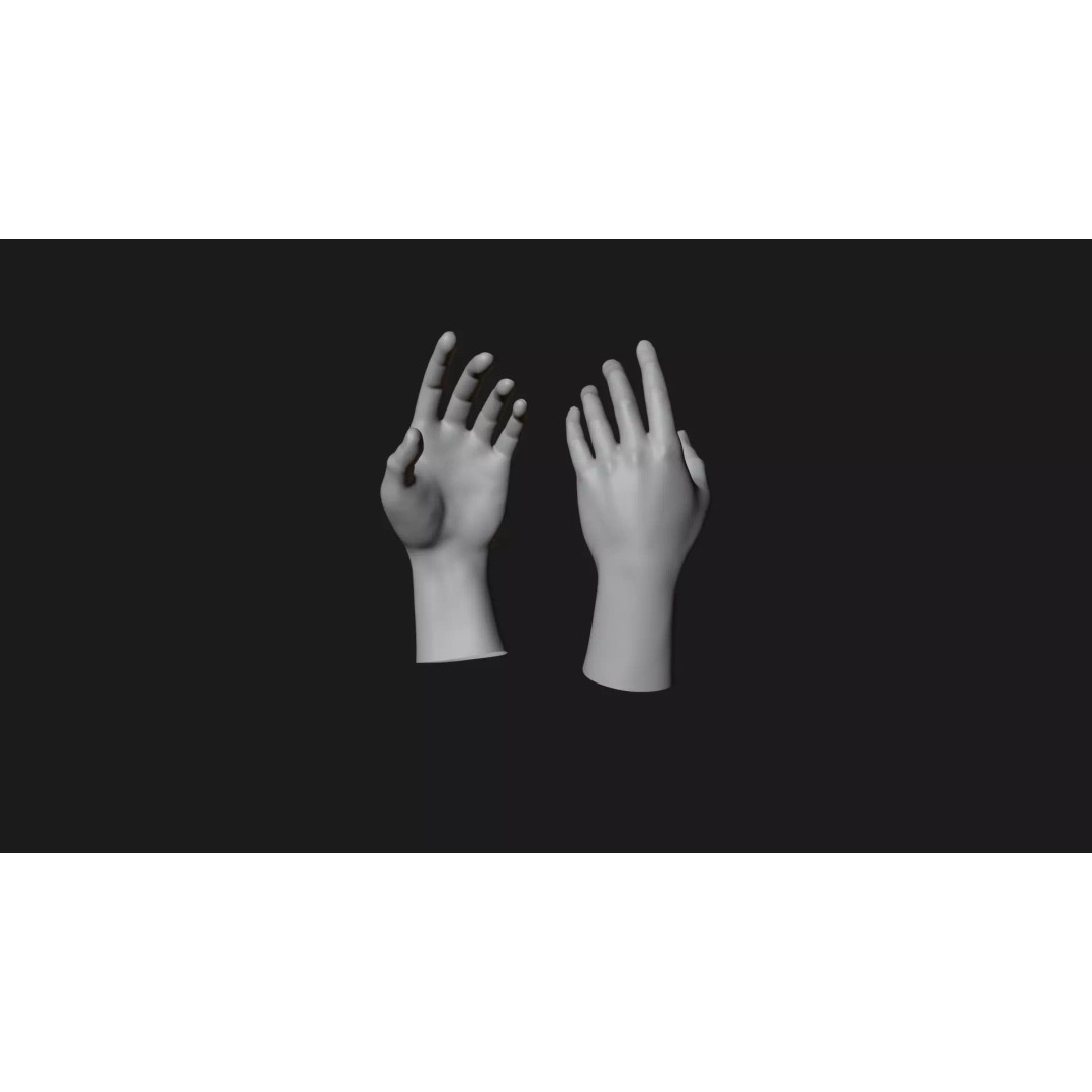 Realistic Dragon Tattoo Hands 3D Model – Detailed Male Hand Asset, FBX & Blender - View 18