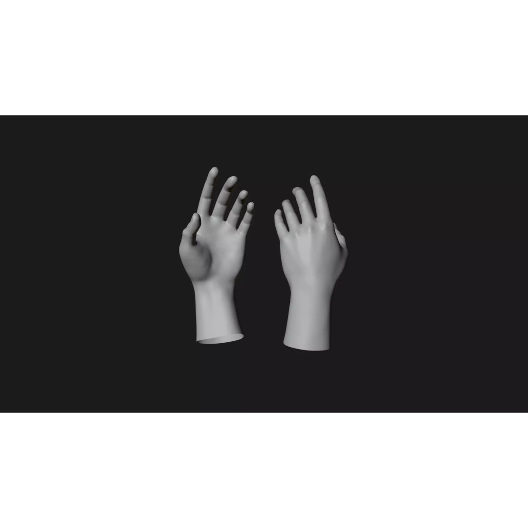 Realistic Dragon Tattoo Hands 3D Model – Detailed Male Hand Asset, FBX & Blender - View 32
