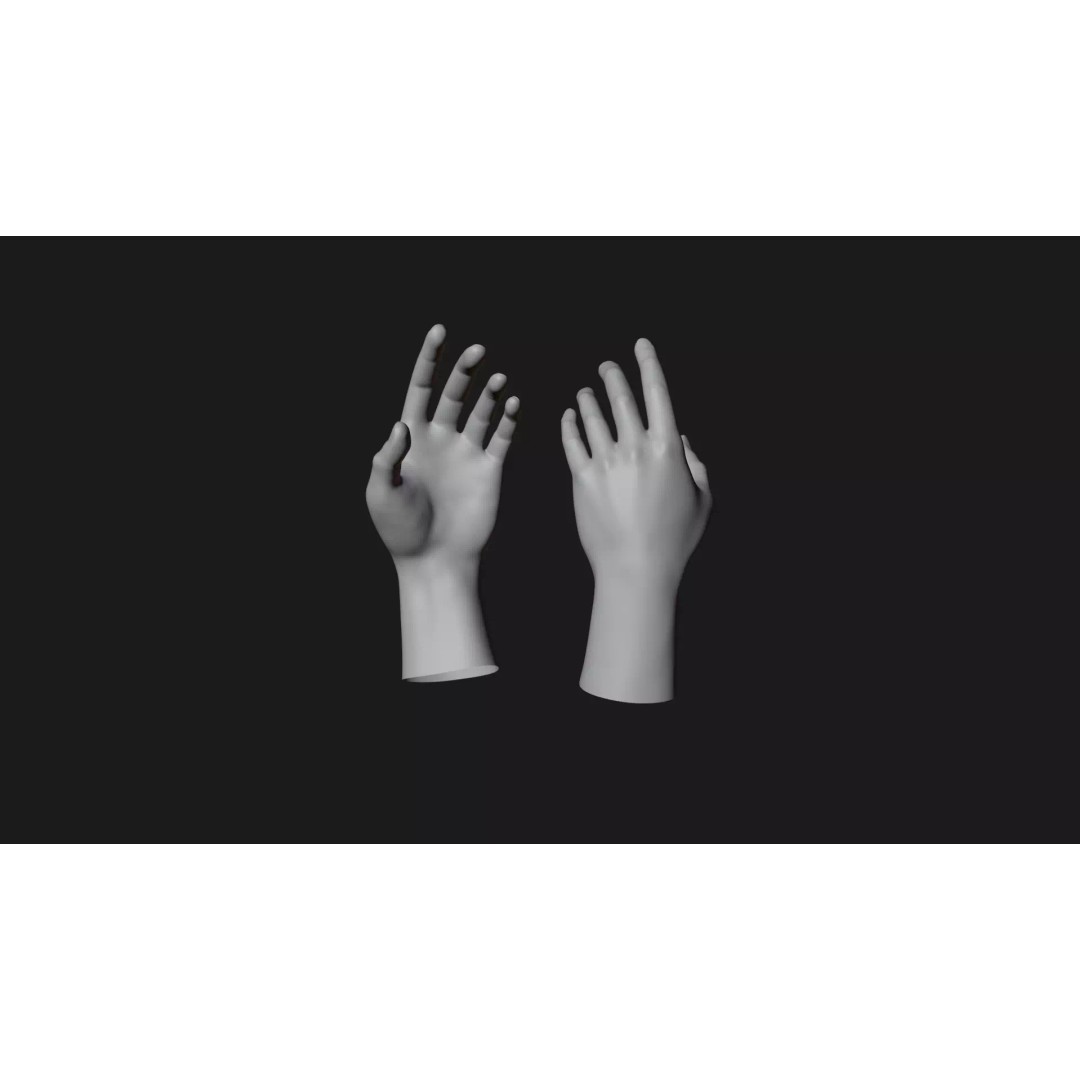 Realistic Dragon Tattoo Hands 3D Model – Detailed Male Hand Asset, FBX & Blender - View 52