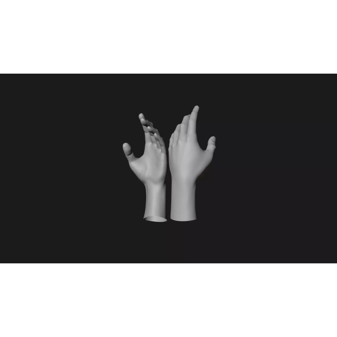 Realistic Dragon Tattoo Hands 3D Model – Detailed Male Hand Asset, FBX & Blender - View 57