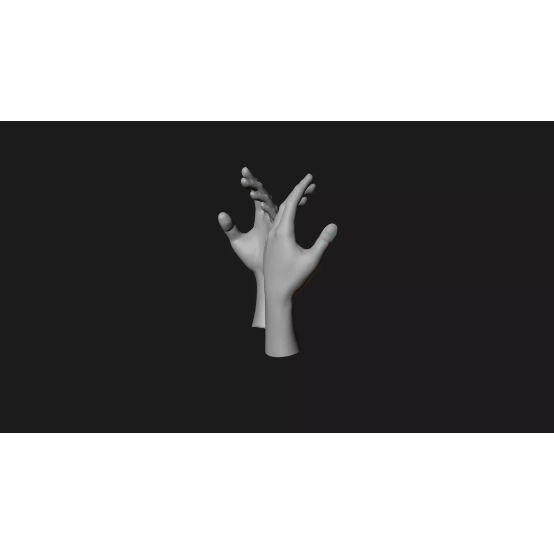 Realistic Dragon Tattoo Hands 3D Model – Detailed Male Hand Asset, FBX & Blender - View 62