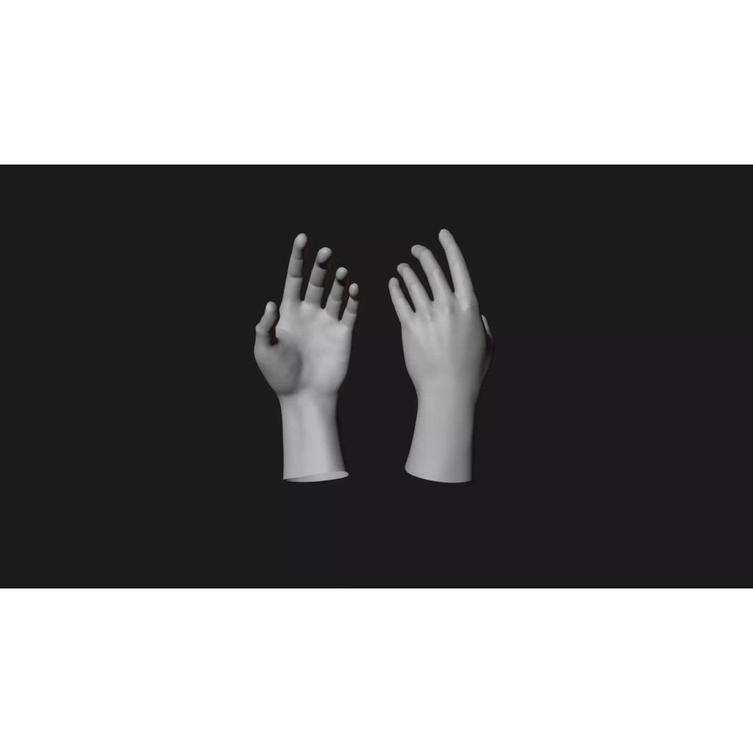 Realistic Dragon Tattoo Hands 3D Model – Detailed Male Hand Asset, FBX & Blender - View 68