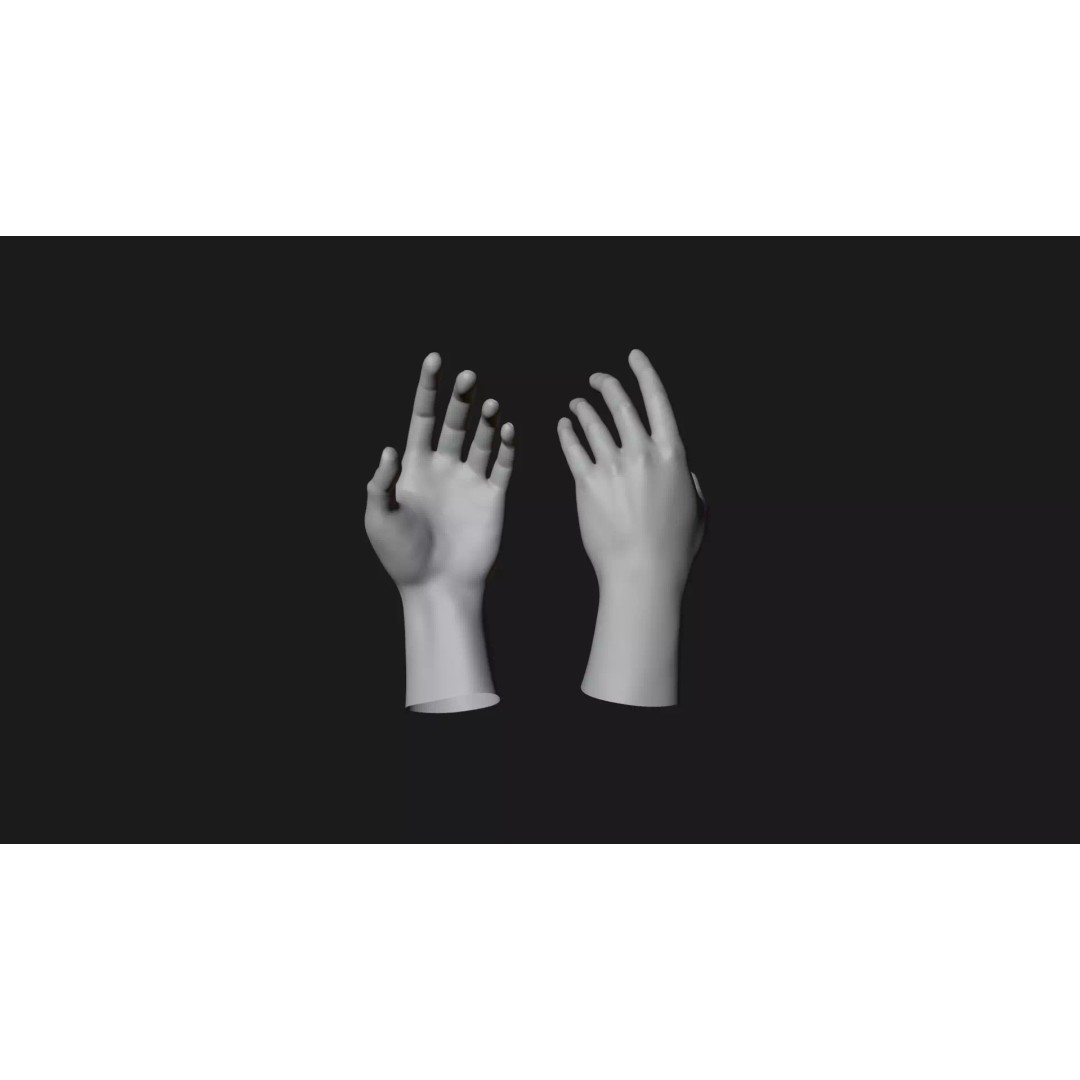 Realistic Dragon Tattoo Hands 3D Model – Detailed Male Hand Asset, FBX & Blender - View 74