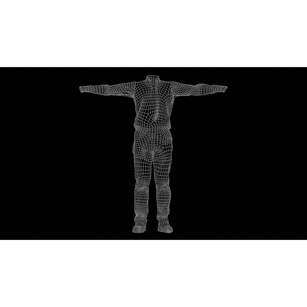 Business Costume 5 3D Model – Low Poly Character with PBR Textures, FBX - View 13