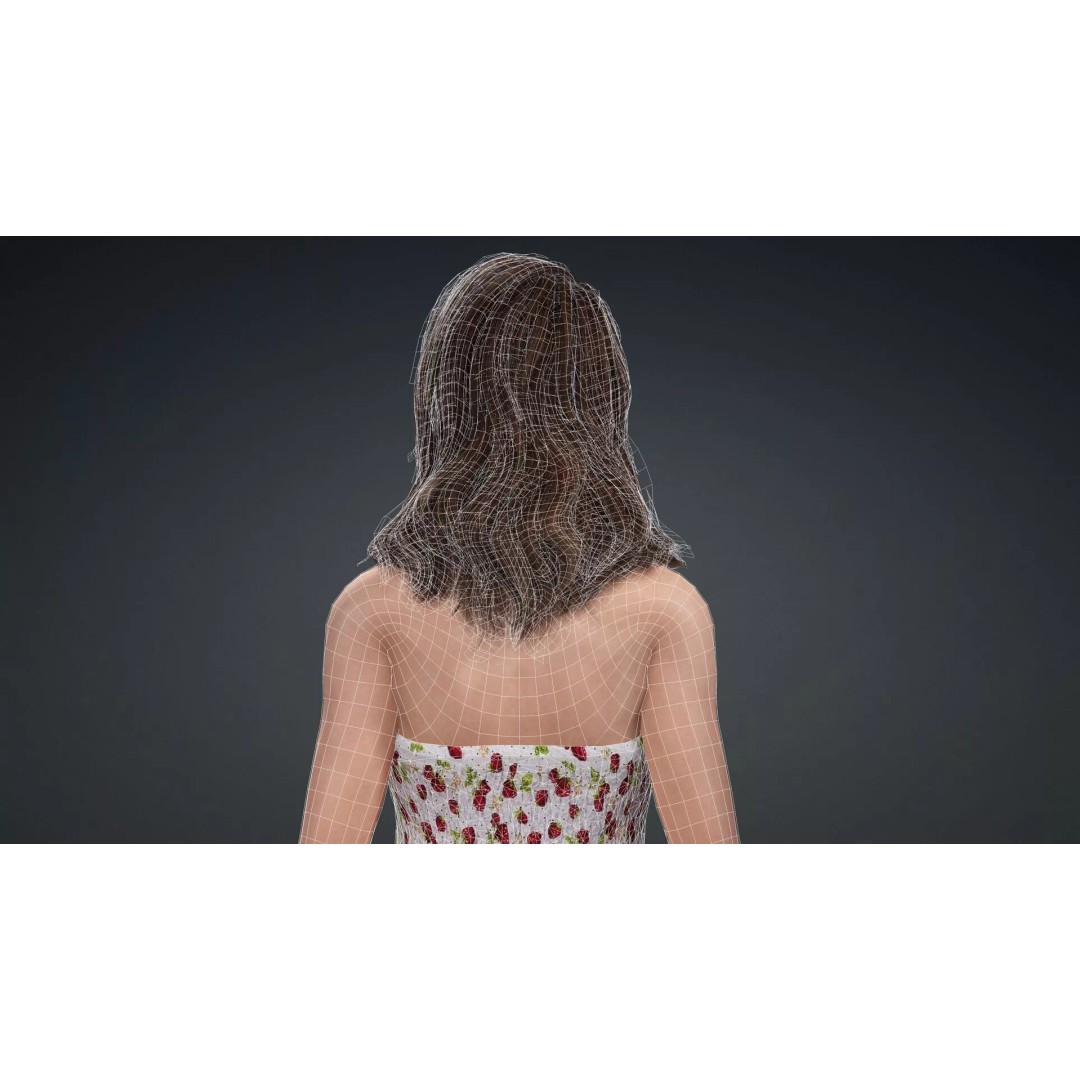 Beautiful Woman 3D Model – Realistic Character, Rigged, FBX - View 17