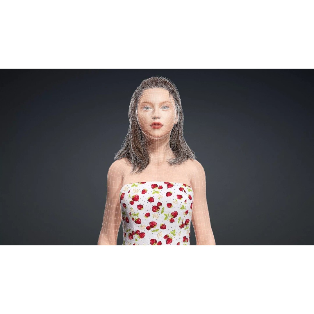 Beautiful Woman 3D Model – Realistic Character, Rigged, FBX - View 18