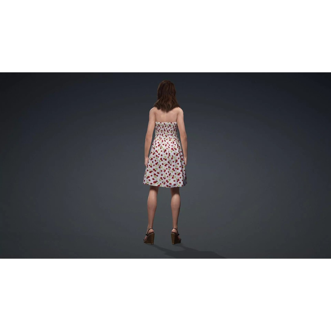 Beautiful Woman 3D Model – Realistic Character, Rigged, FBX - View 6