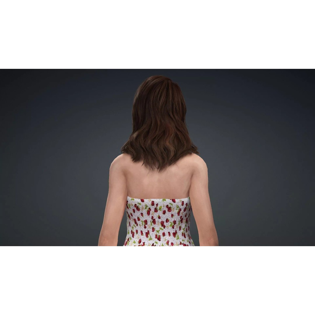 Beautiful Woman 3D Model – Realistic Character, Rigged, FBX - View 7