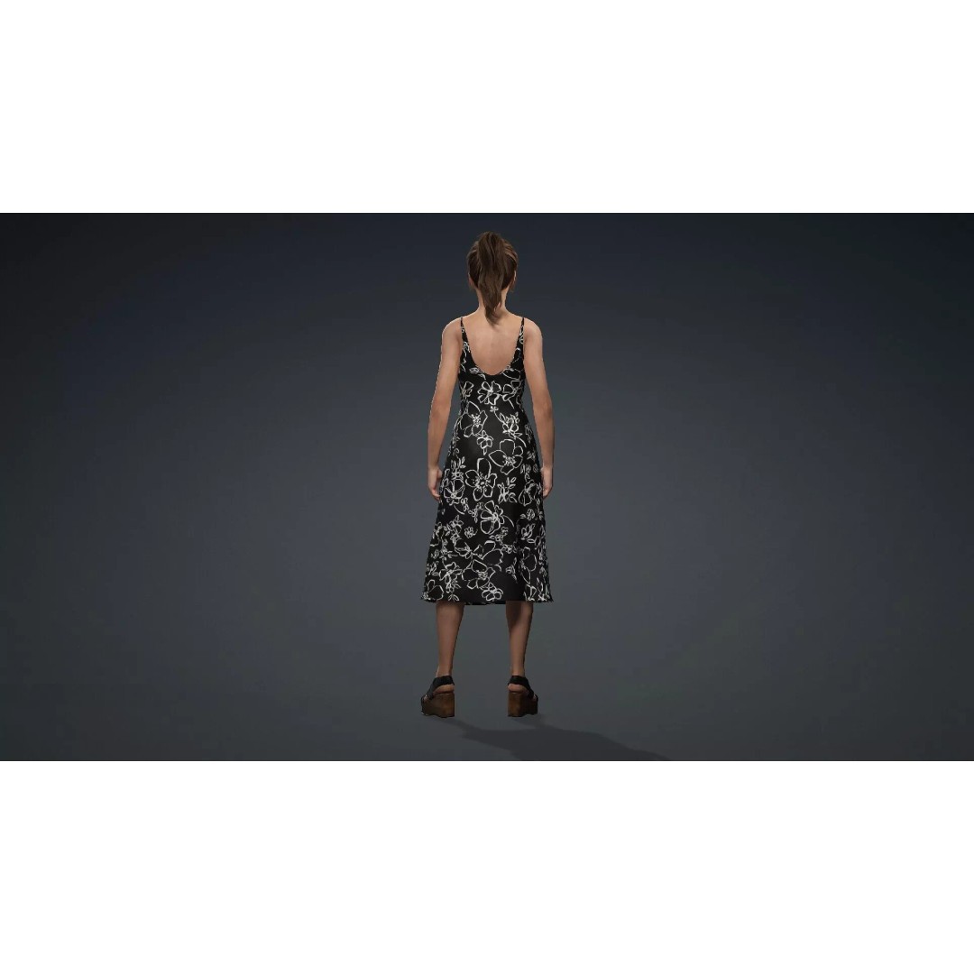 Beautiful Female Character 3D Model – Realistic Rigged Asset, FBX - View 6