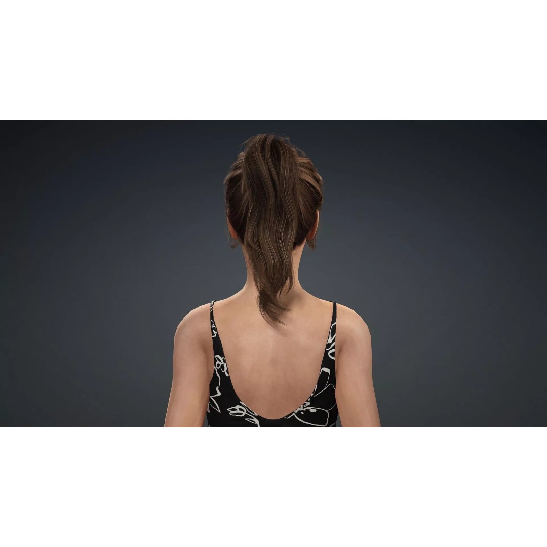 Beautiful Female Character 3D Model – Realistic Rigged Asset, FBX - View 7