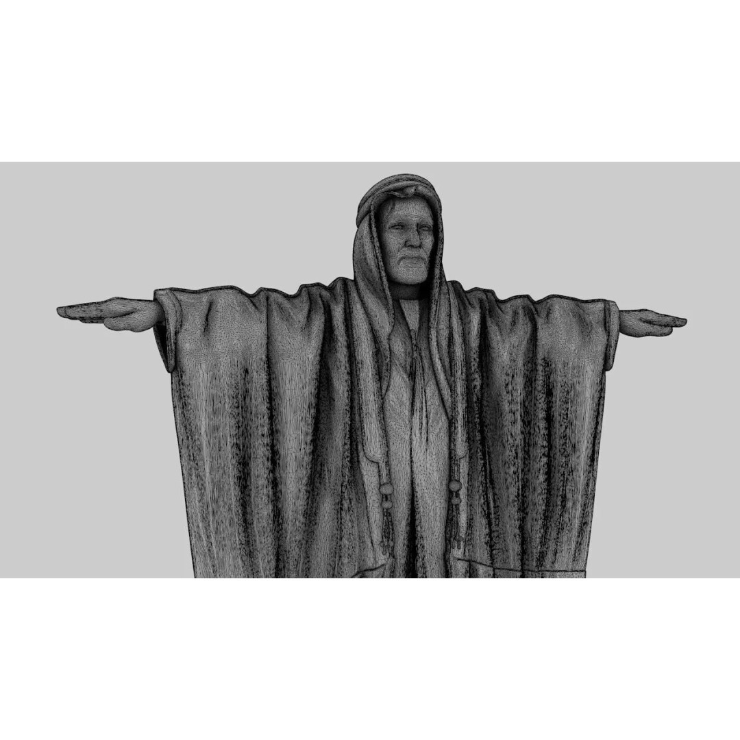 Arab Man 3D Model – Low Poly Character T-Pose for Animation, FBX