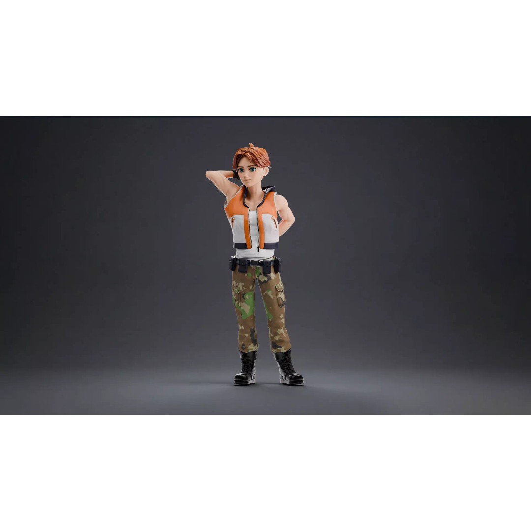 Blaze Carter 3D Model – Stylized Low Poly Game Character, Rigged - View 11