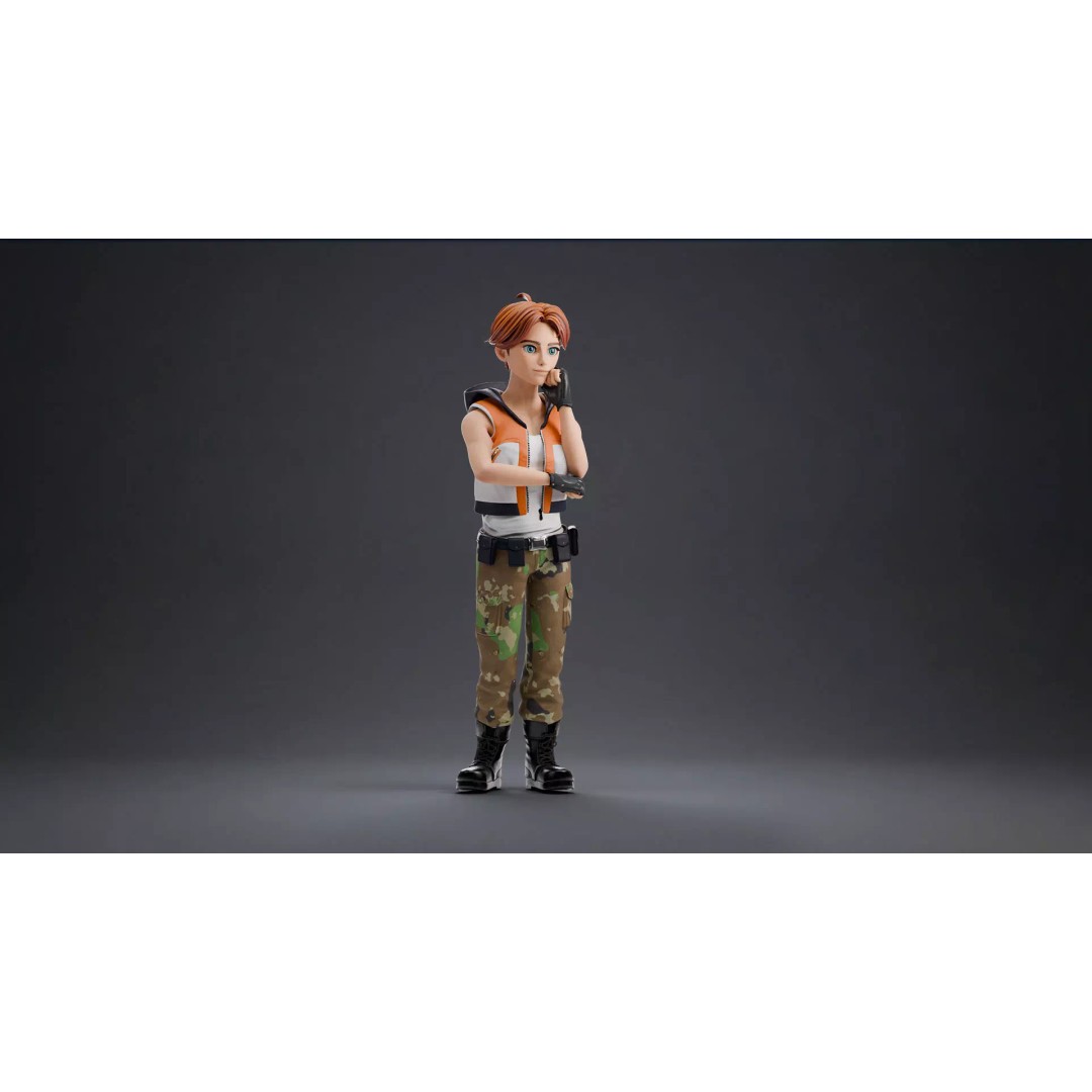 Blaze Carter 3D Model – Stylized Low Poly Game Character, Rigged - View 15