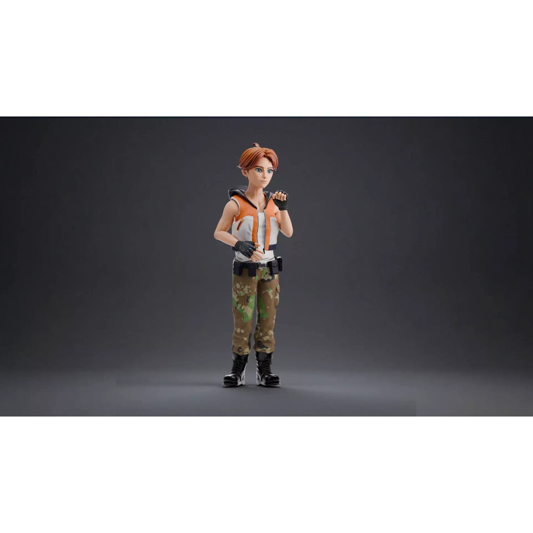 Blaze Carter 3D Model – Stylized Low Poly Game Character, Rigged - View 17