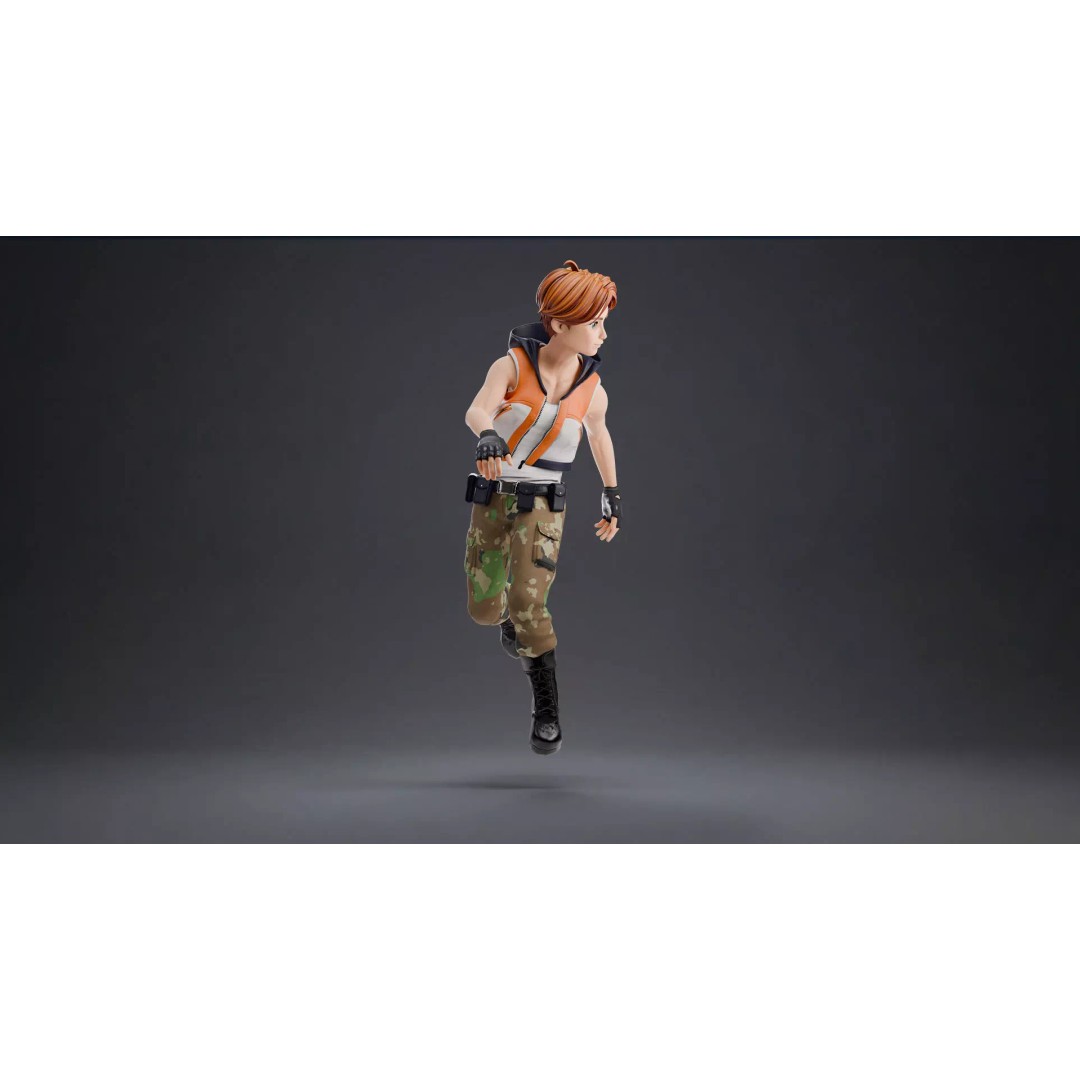 Blaze Carter 3D Model – Stylized Low Poly Game Character, Rigged - View 21