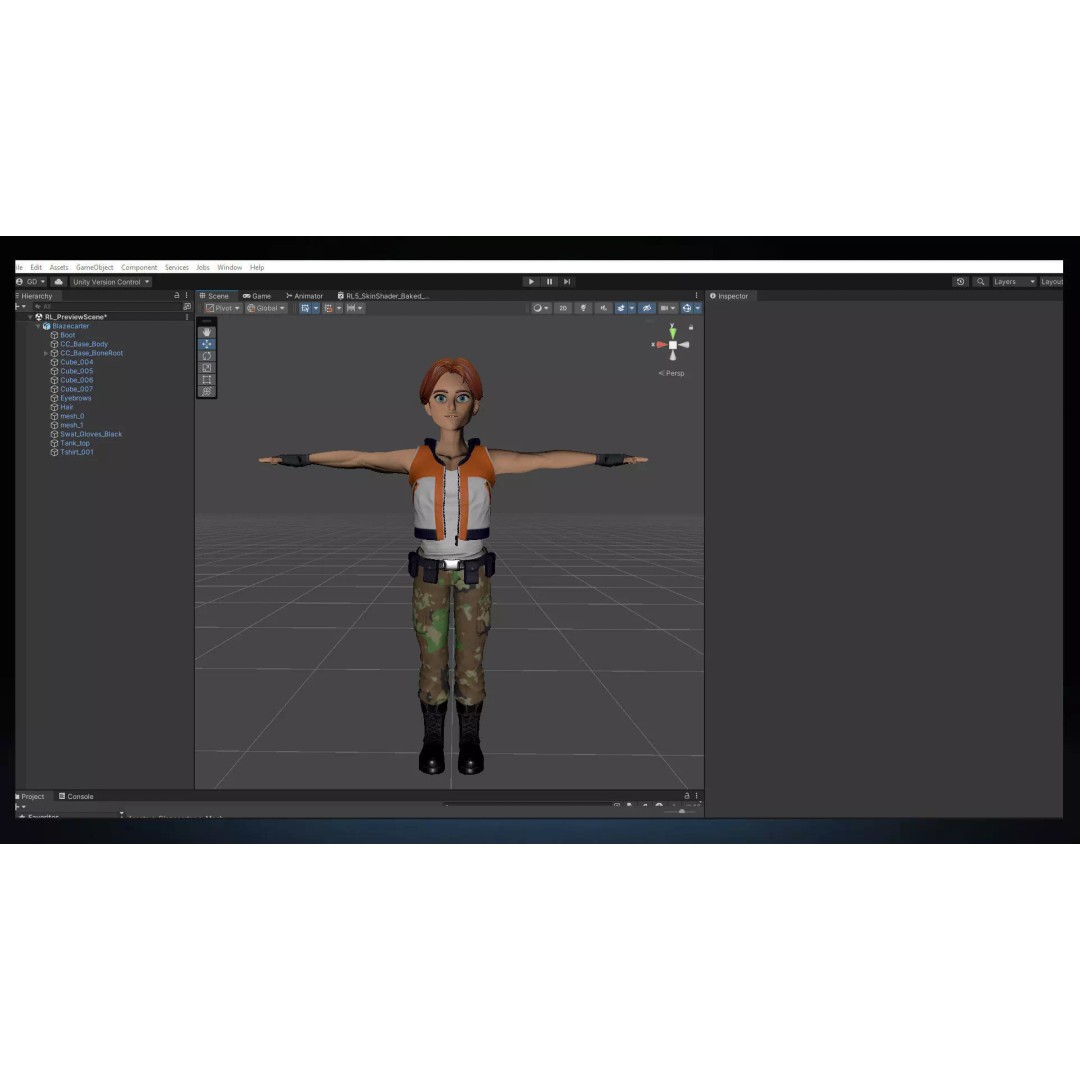 Blaze Carter 3D Model – Stylized Low Poly Game Character, Rigged - View 33