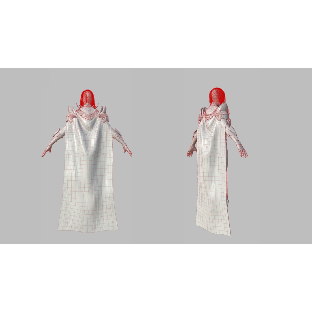 Valkyrie Warrior Girl 3D Model – Low Poly Rigged Character for Unreal - View 31