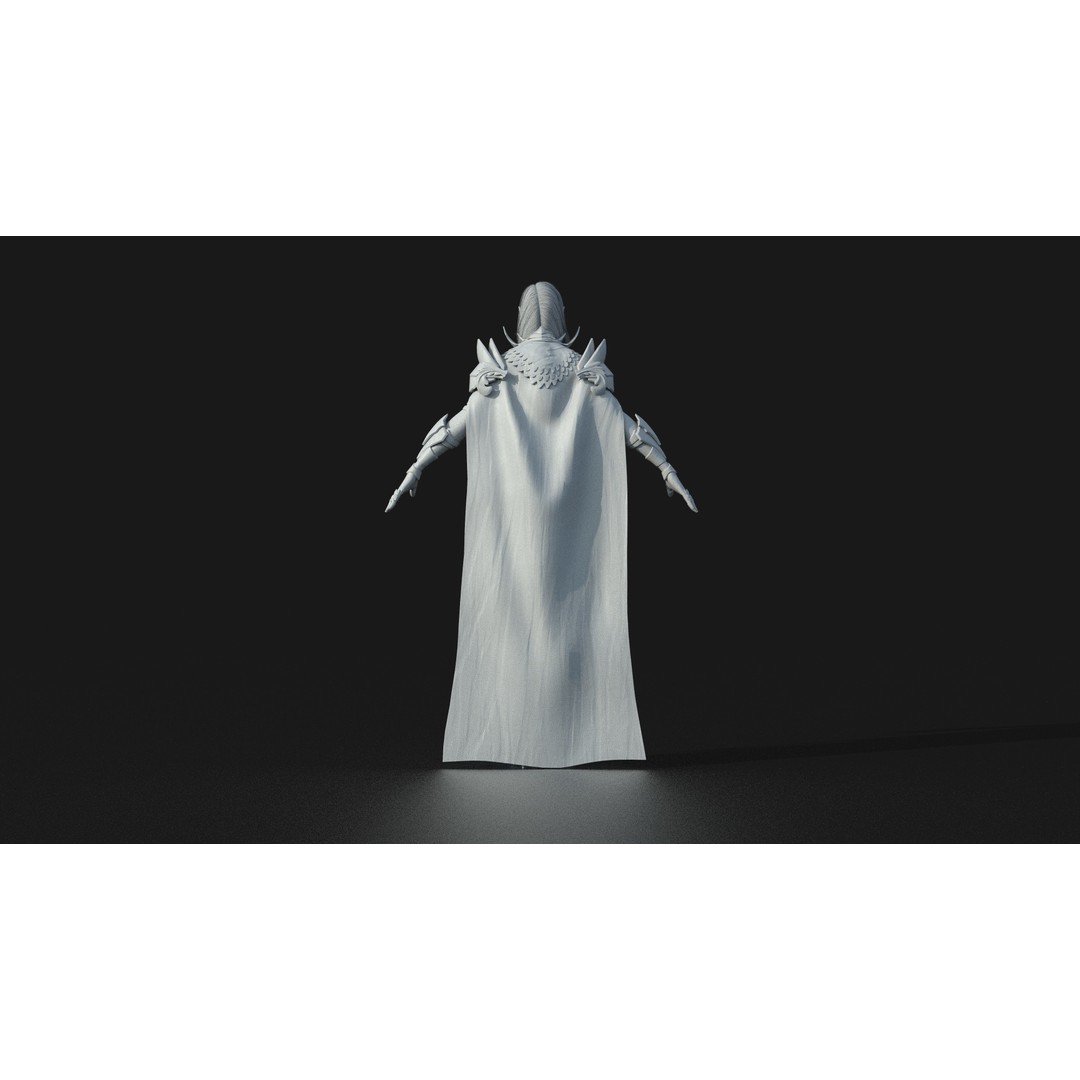 Valkyrie Warrior Girl 3D Model – Low Poly Rigged Character for Unreal - View 37
