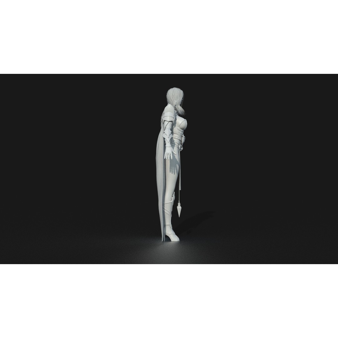 Valkyrie Warrior Girl 3D Model – Low Poly Rigged Character for Unreal - View 39