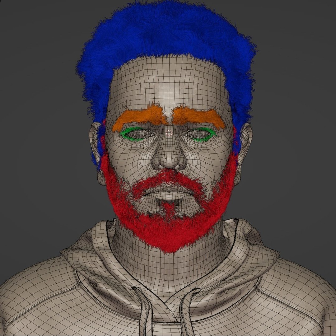 NPC Character 3D Model – Low Poly Game Ready Adult Male with Beard - View 14