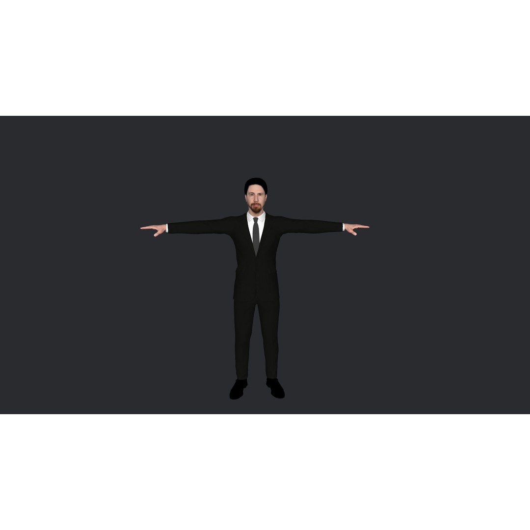 Tom Morton 3D Model – Hyper Realistic Rigged Character with Outfits - View 4