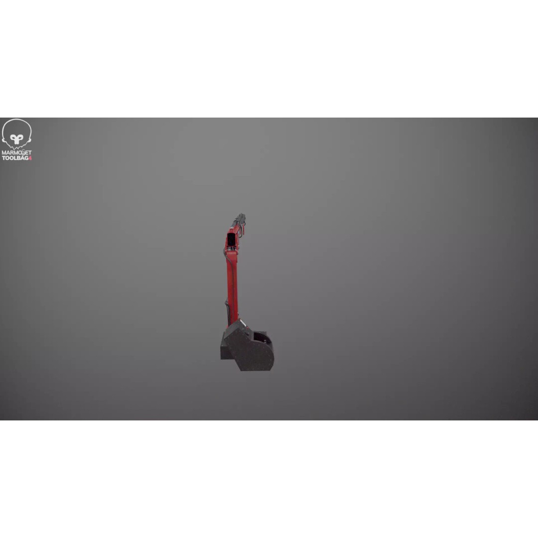Small Truck-Mounted Crane 3D Model – Low Poly PBR Game Asset, FBX - View 23