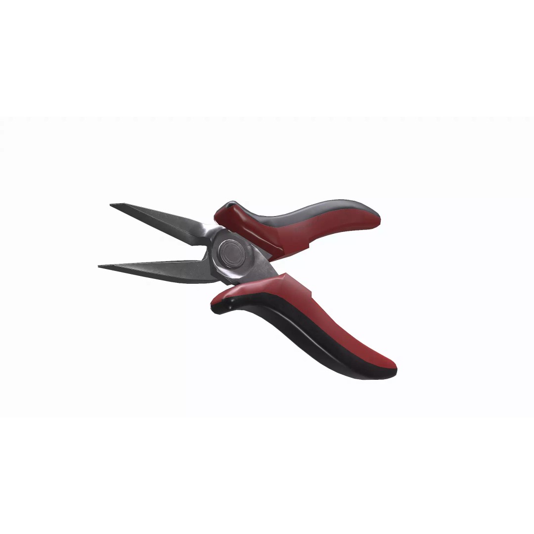Nose Pliers 3D Model – Low-Poly PBR Game Asset, FBX, OBJ, Blender - View 10