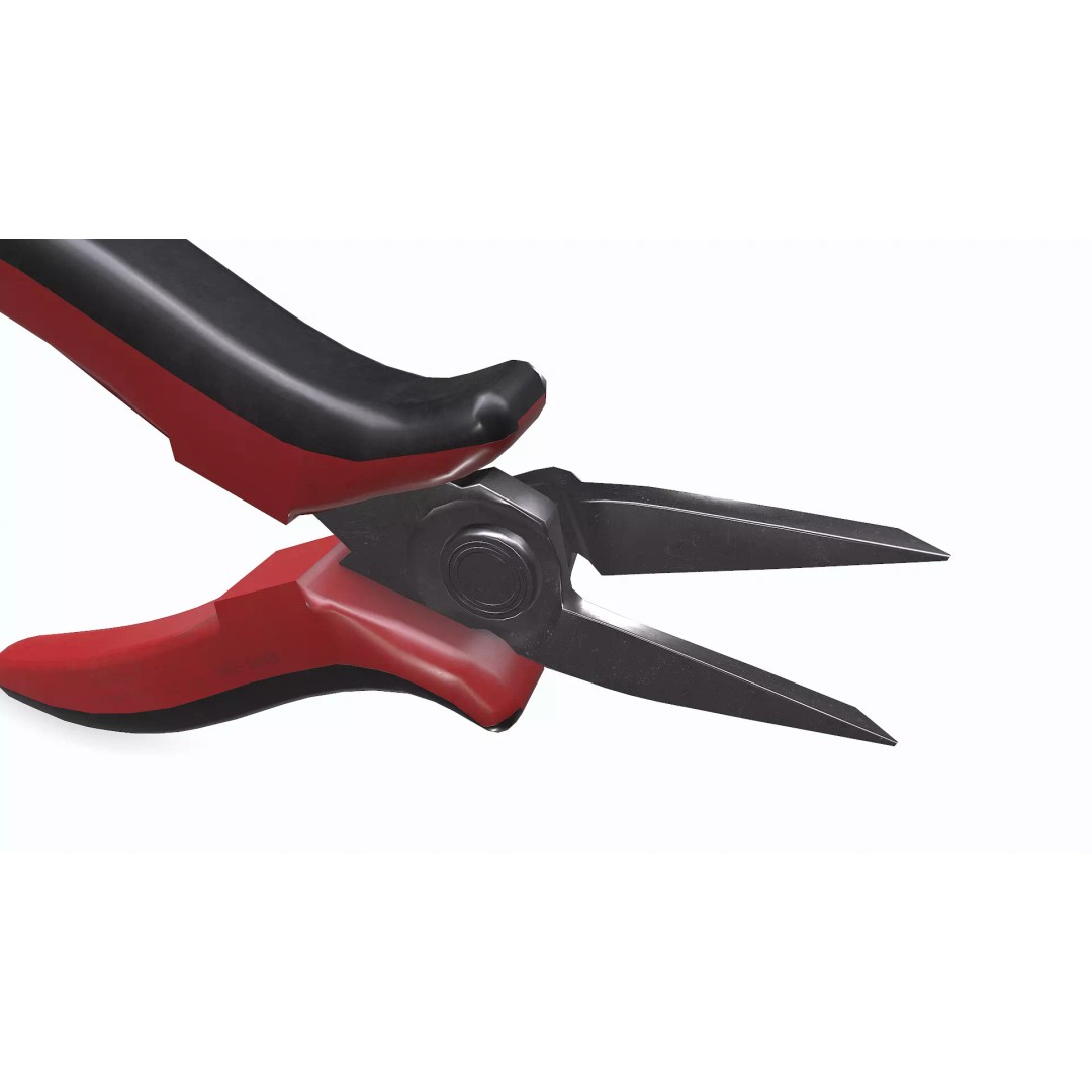 Nose Pliers 3D Model – Low-Poly PBR Game Asset, FBX, OBJ, Blender - View 16