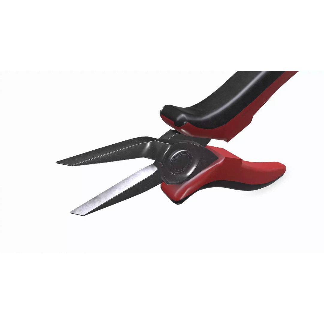 Nose Pliers 3D Model – Low-Poly PBR Game Asset, FBX, OBJ, Blender - View 17