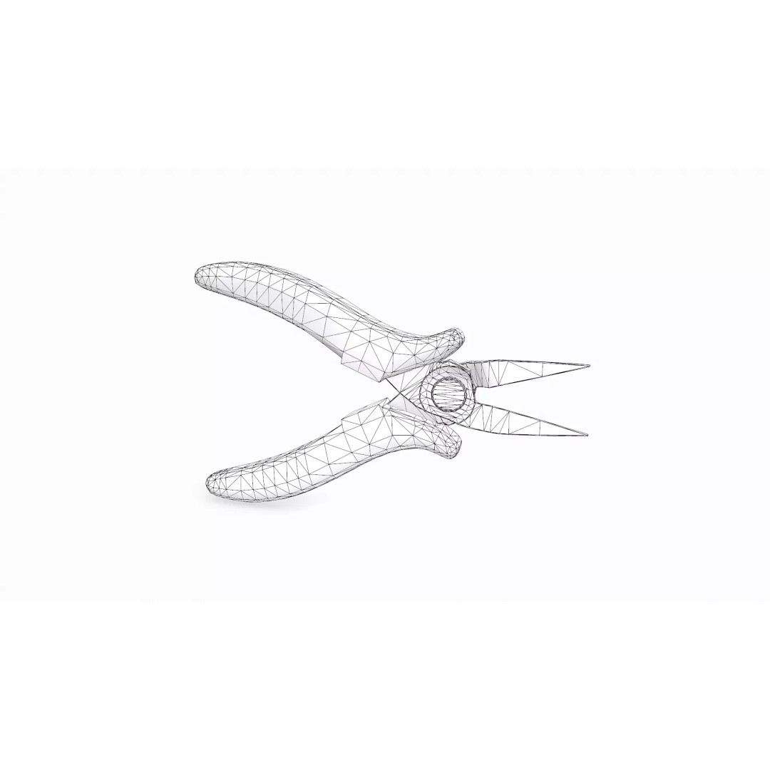 Nose Pliers 3D Model – Low-Poly PBR Game Asset, FBX, OBJ, Blender - View 19