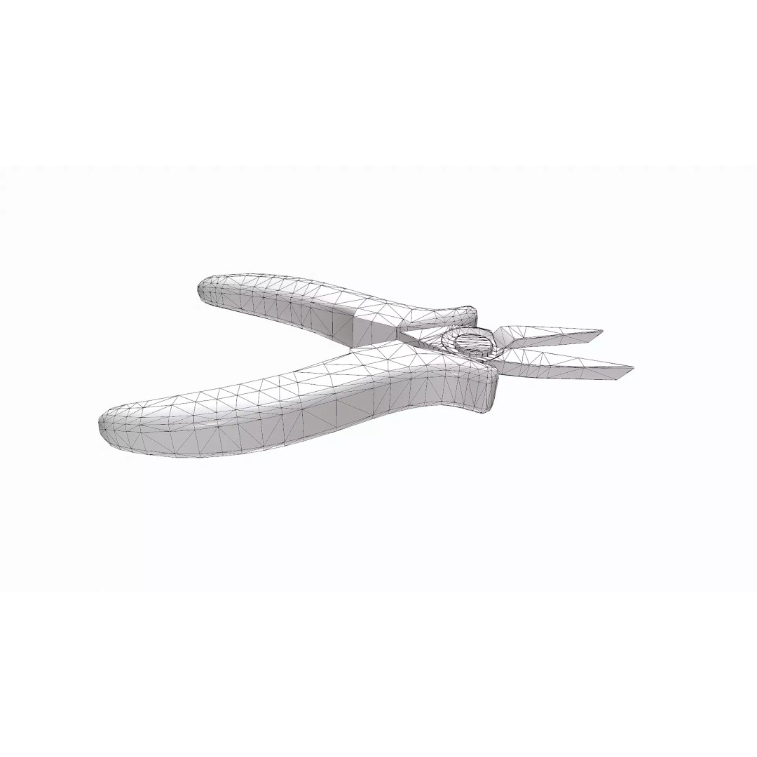 Nose Pliers 3D Model – Low-Poly PBR Game Asset, FBX, OBJ, Blender - View 21
