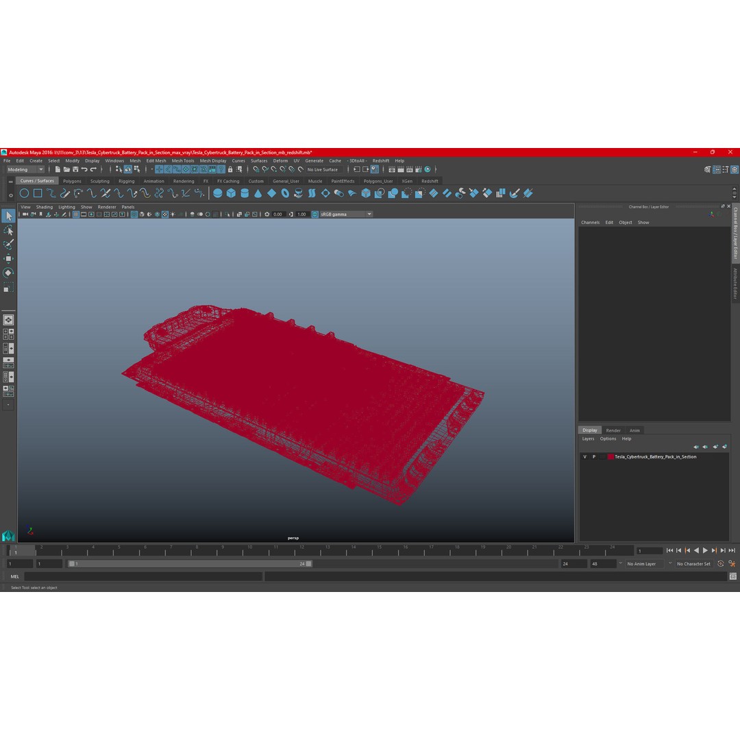 Tesla Cybertruck Battery Pack 3D Model – High Poly PBR Asset, FBX, OBJ - View 20