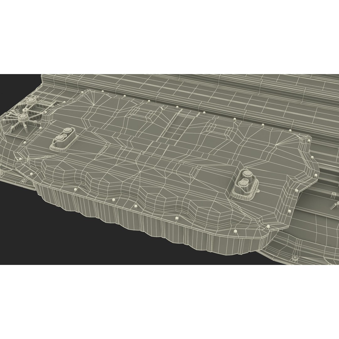Tesla Cybertruck Battery Pack 3D Model – High Poly PBR Asset, FBX, OBJ - View 23