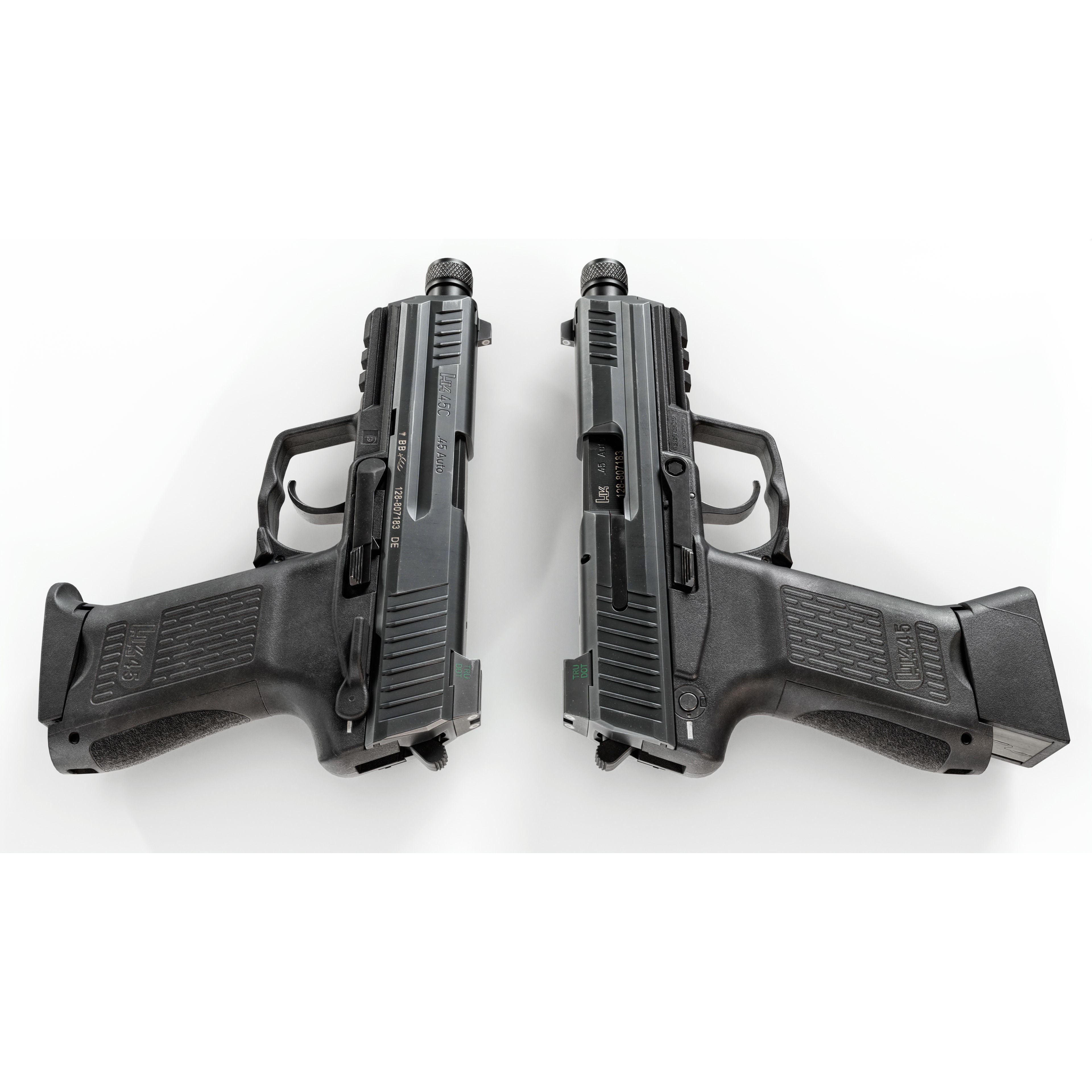 Heckler and Koch HK45 Compact Tactical - Low-Poly Game-Ready 3D Model - View 4