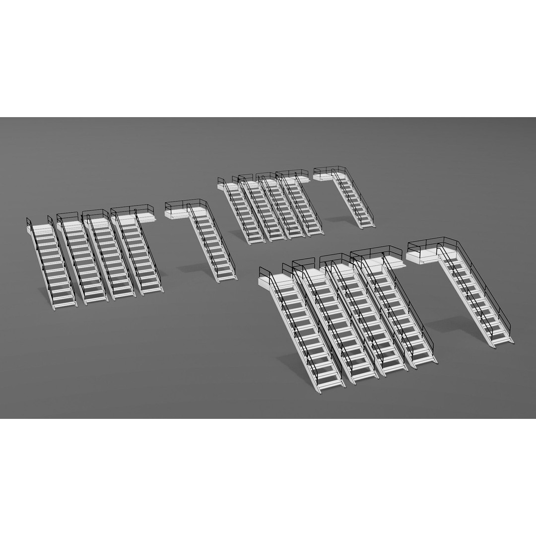 Refinery Industrial Props 3D Model – Low Poly Game Ready Asset, FBX, Blender - View 15