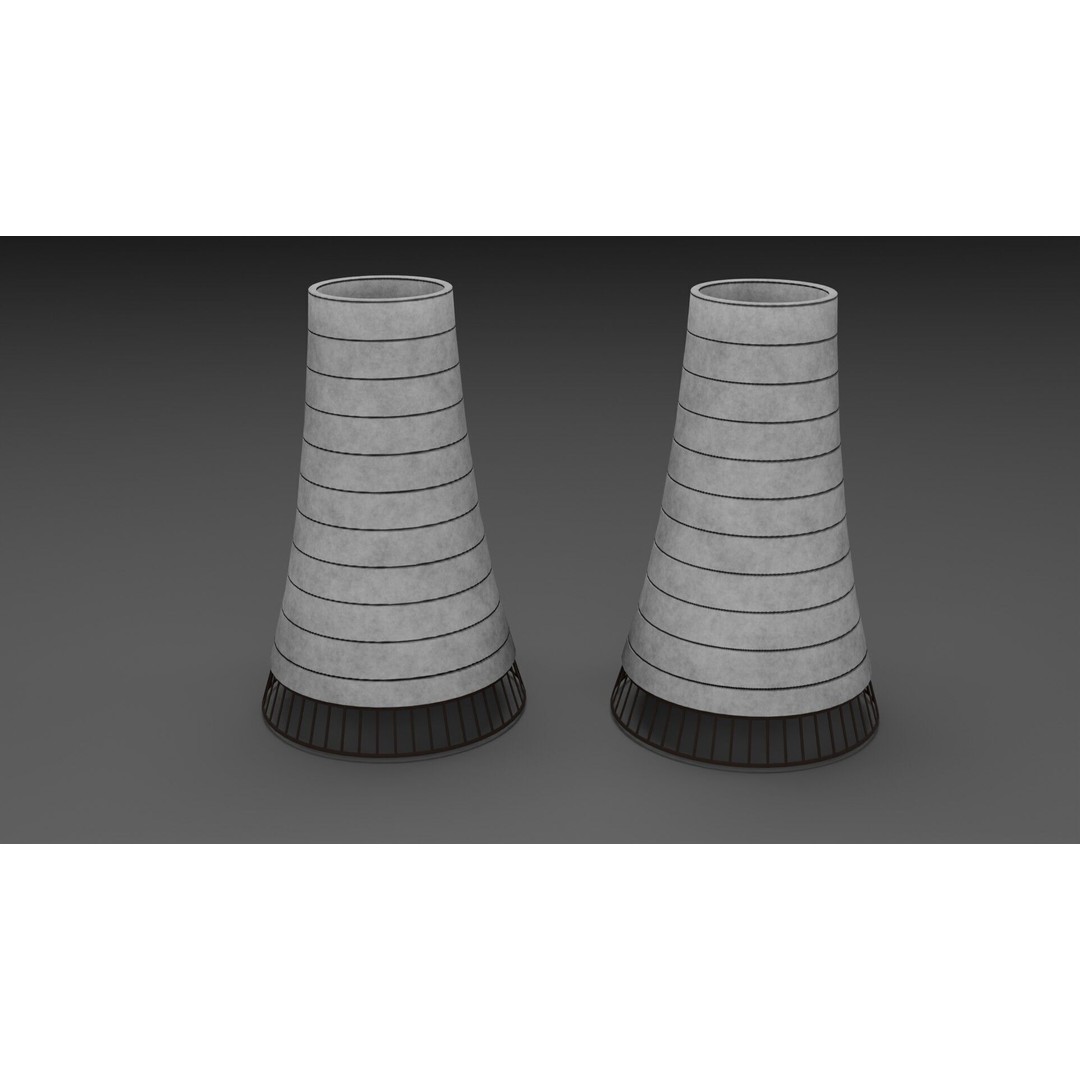 Refinery Industrial Props 3D Model – Low Poly Game Ready Asset, FBX, Blender - View 3