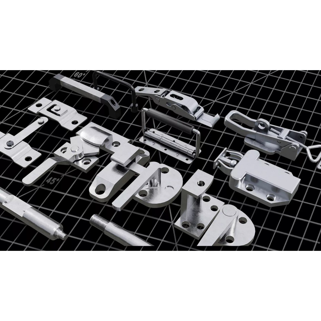 Mechanical Components 3D Model – High Quality Kitbash Pack, FBX