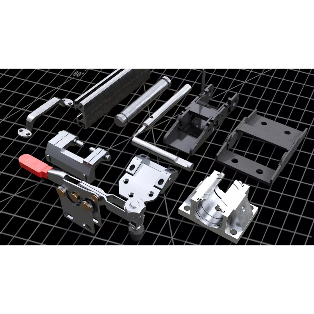 Mechanical Components 3D Model – High Quality Kitbash Pack, FBX - View 5