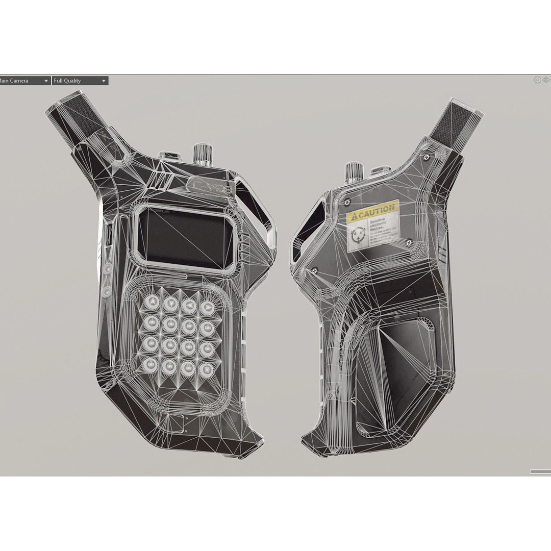 Sci-fi Controller 3D Model – Low Poly PBR Game Asset, FBX
