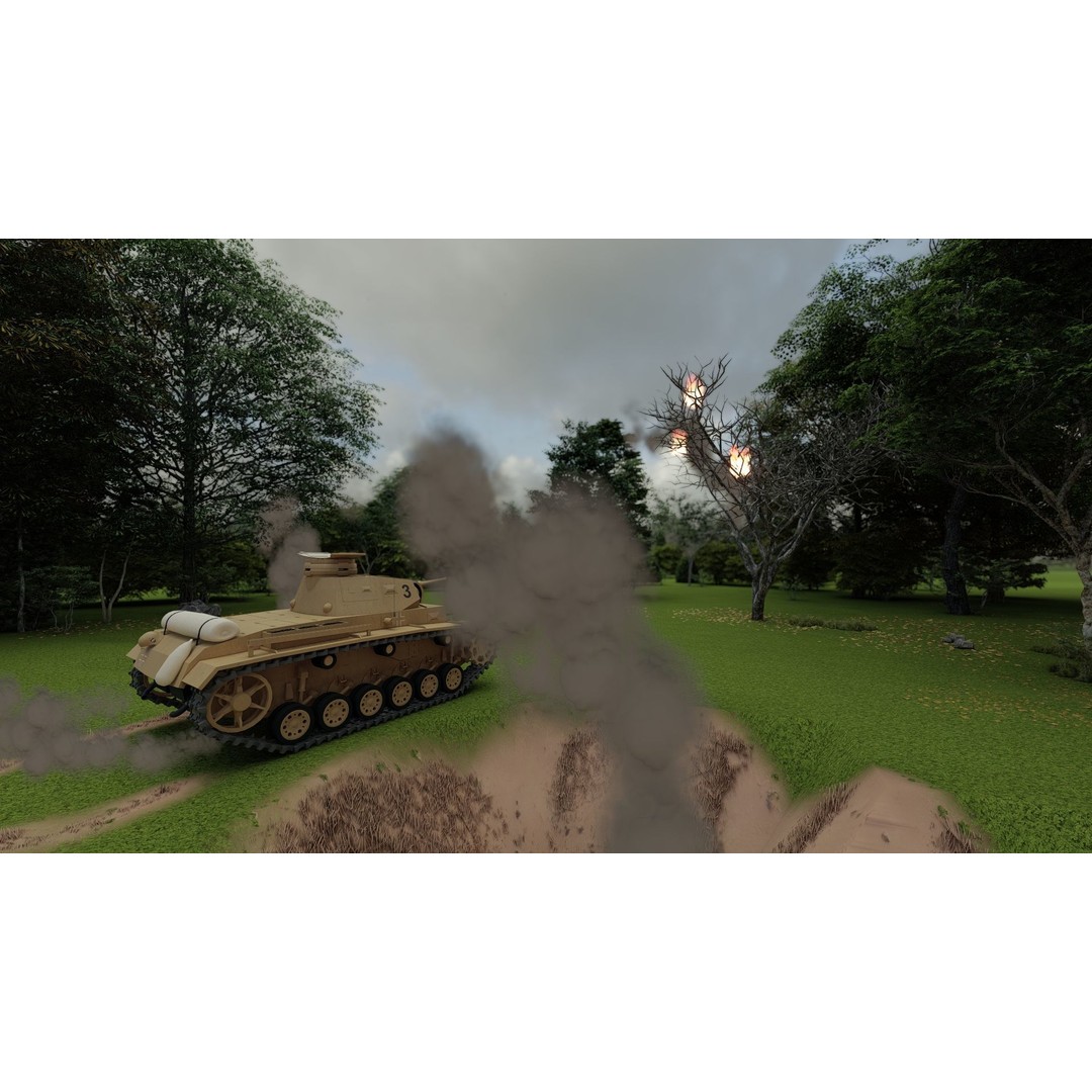 Panzer III 3D Model – Detailed Military Vehicle with Interior - View 5