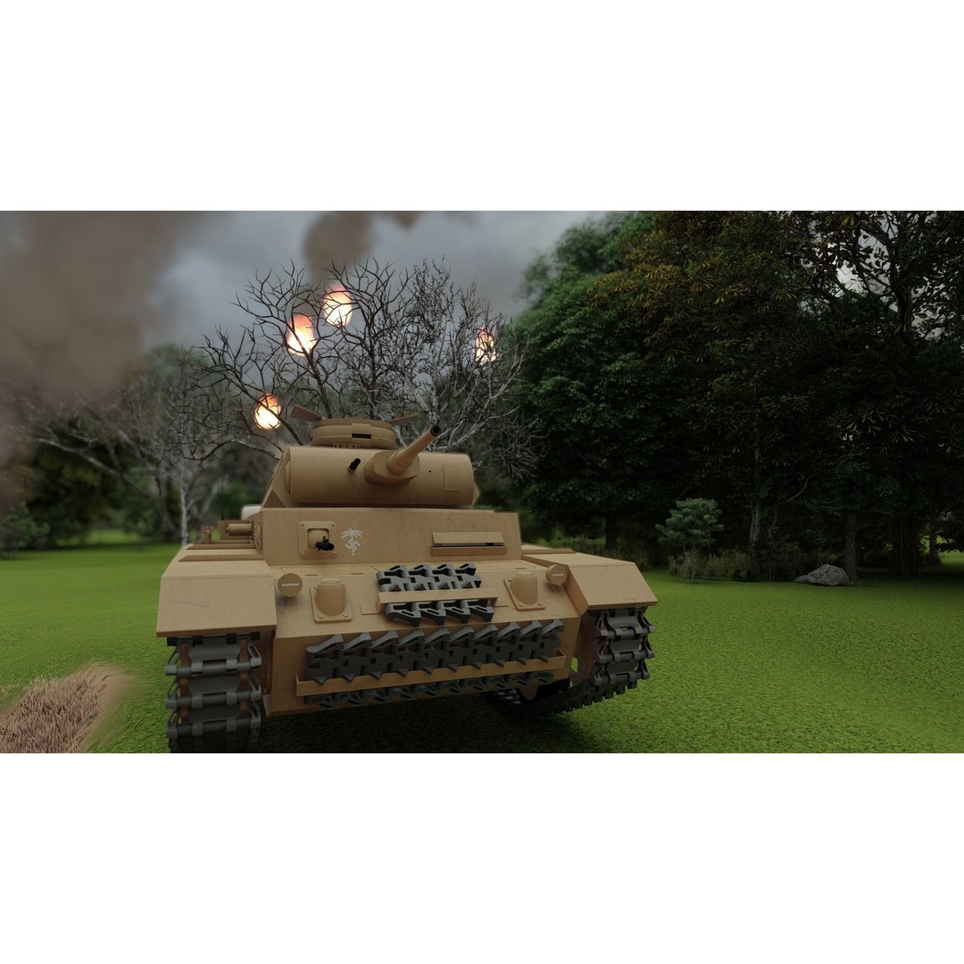 Panzer III 3D Model – Detailed Military Vehicle with Interior - View 7
