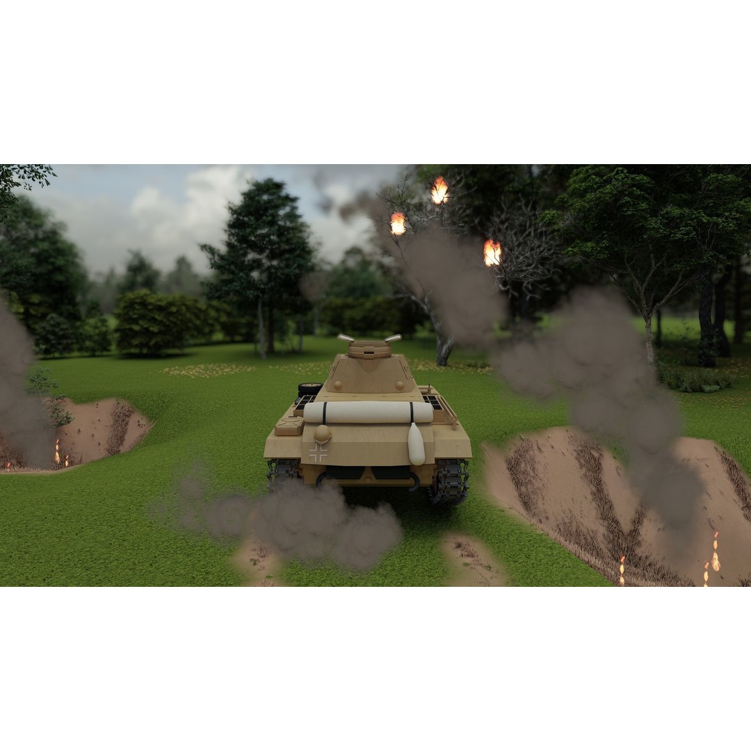 Panzer III 3D Model – Detailed Military Vehicle with Interior - View 9
