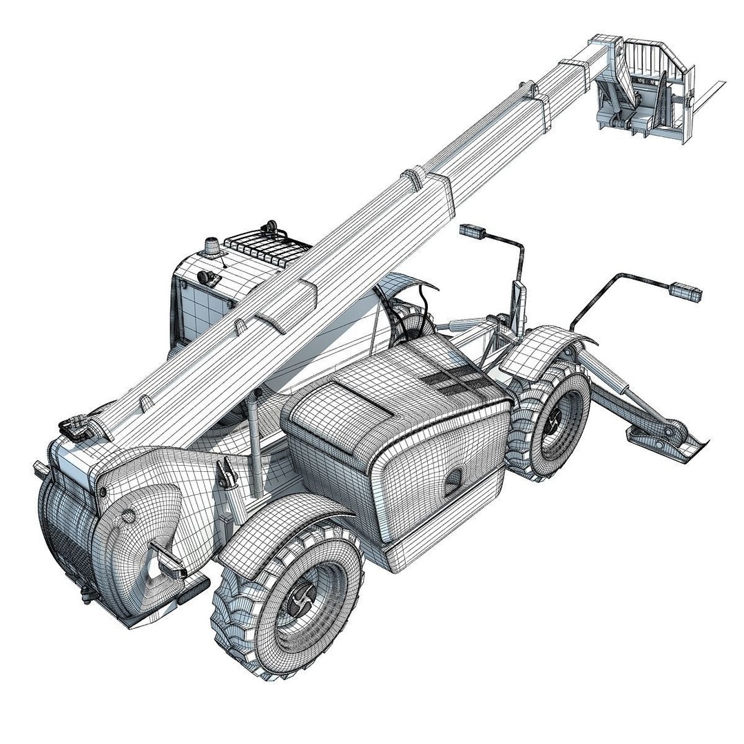 Public Works 3D Models – Realistic Industrial Vehicles, FBX, OBJ - View 11