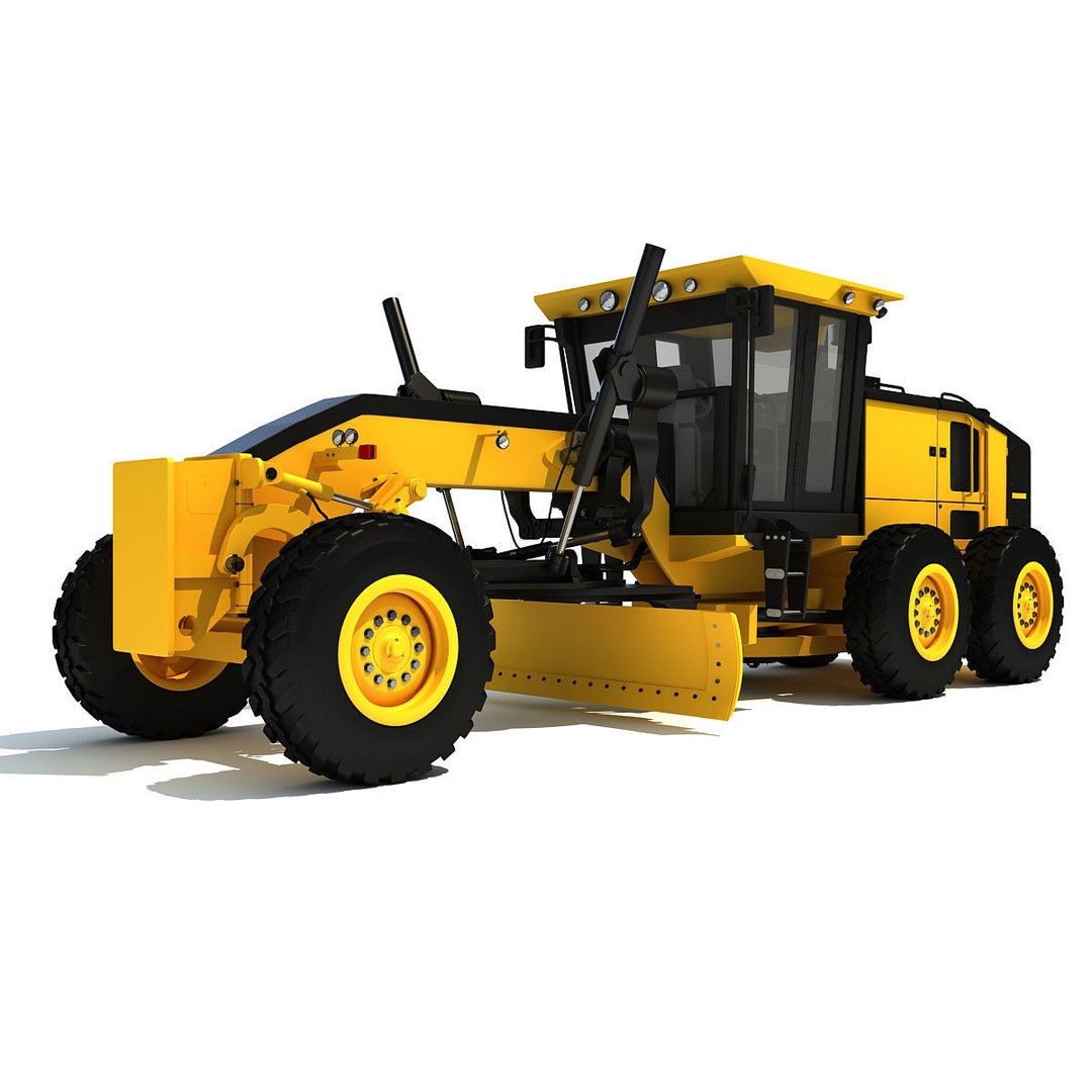 Public Works 3D Models – Realistic Industrial Vehicles, FBX, OBJ - View 12