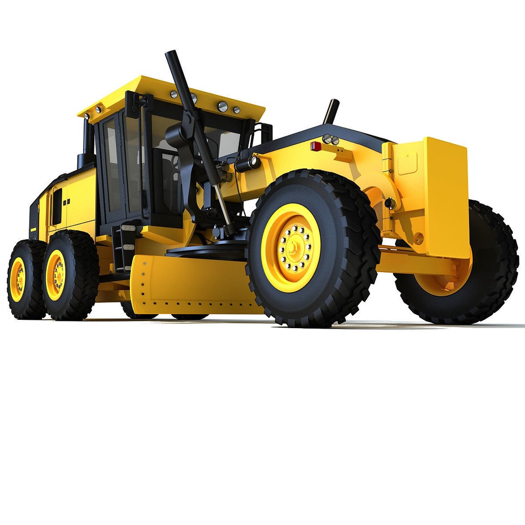Public Works 3D Models – Realistic Industrial Vehicles, FBX, OBJ - View 13