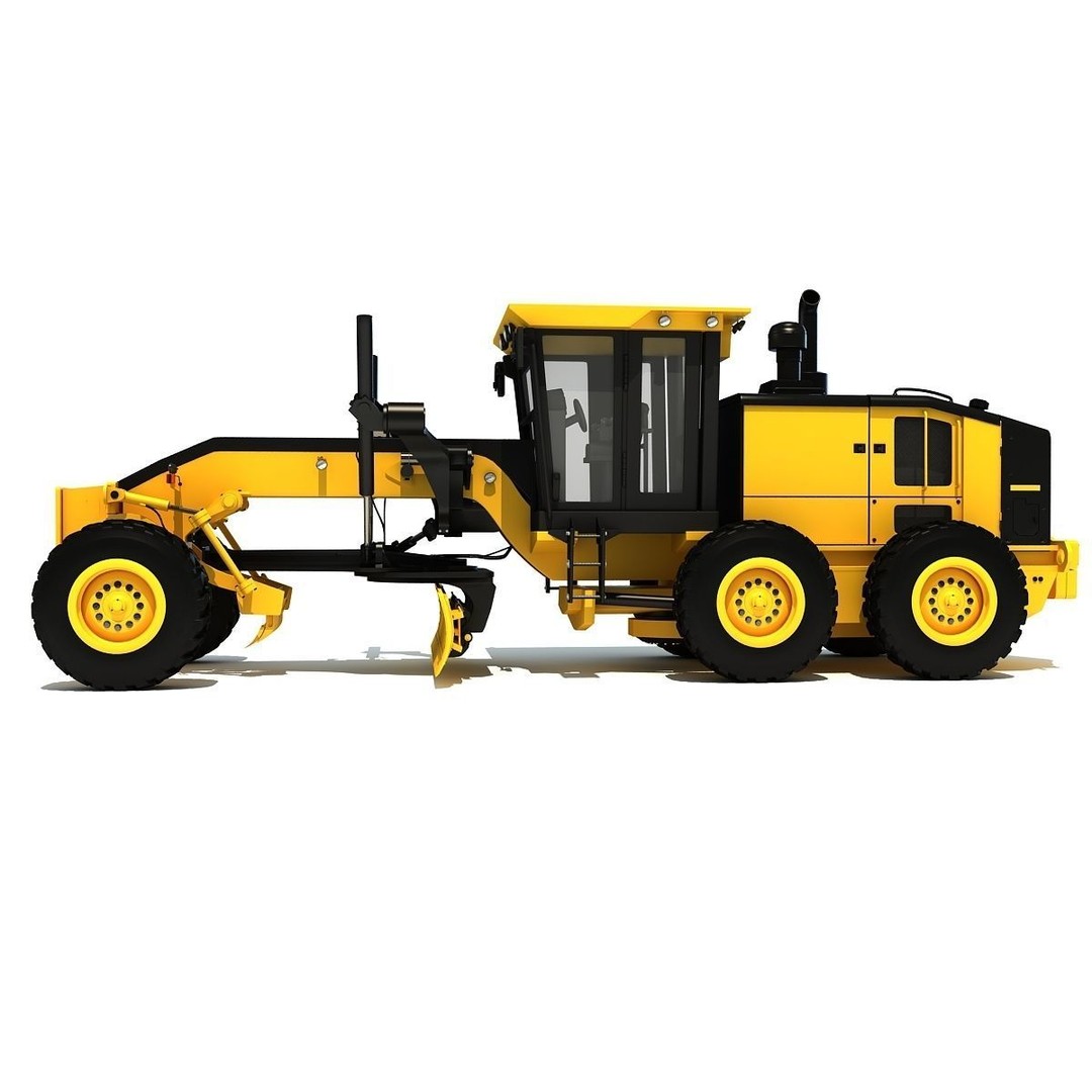 Public Works 3D Models – Realistic Industrial Vehicles, FBX, OBJ - View 14