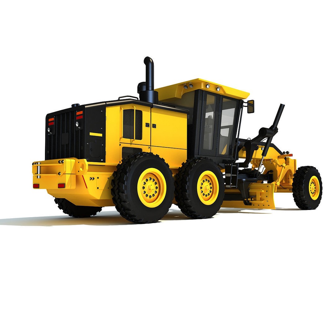 Public Works 3D Models – Realistic Industrial Vehicles, FBX, OBJ - View 16